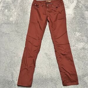 Prana Pants Womens 6 /28 Kara Jean Red Organic Cotton Blend W4KARA115